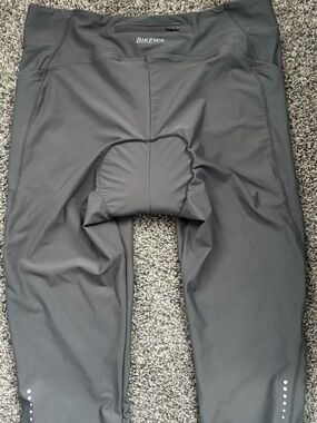 BikeWA Padded Cycling Tights in Dark Gray